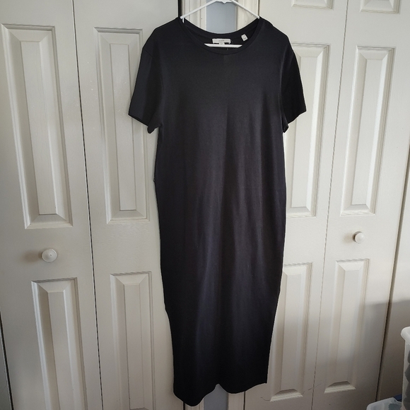 Vince Black Crew Neck T Shirt Dress M - Picture 5 of 10
